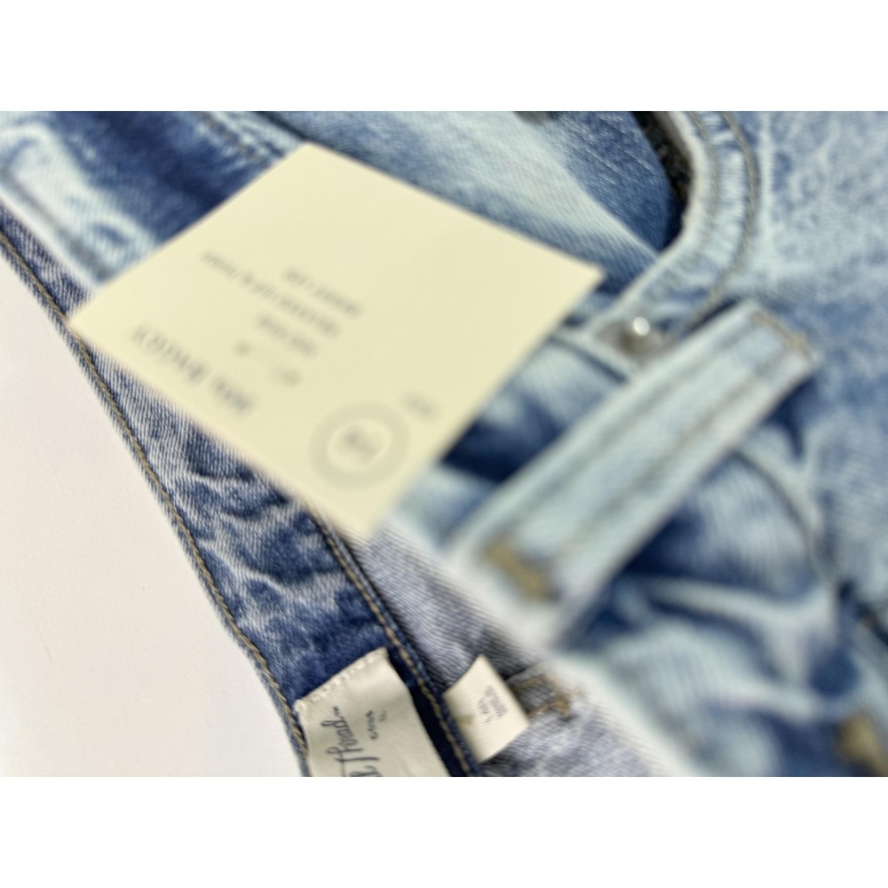 Universal Thread Jeans Womens 14 Blue High Rise Straight Distressed Light Wash - Picture 7 of 11